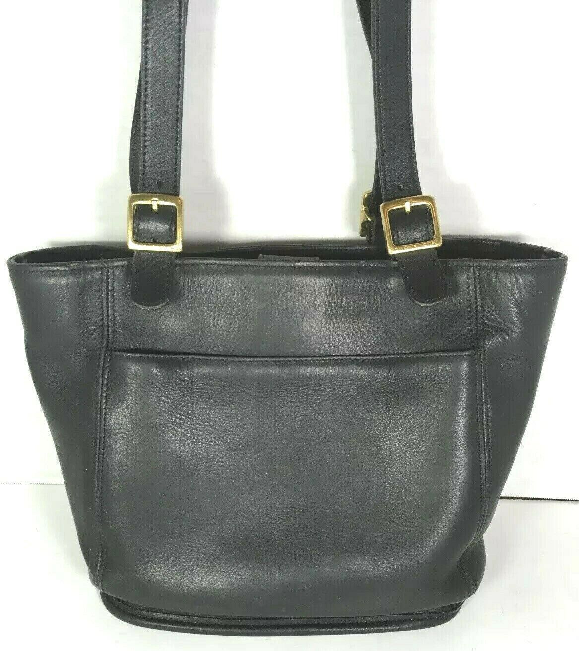 leather coach bucket bag