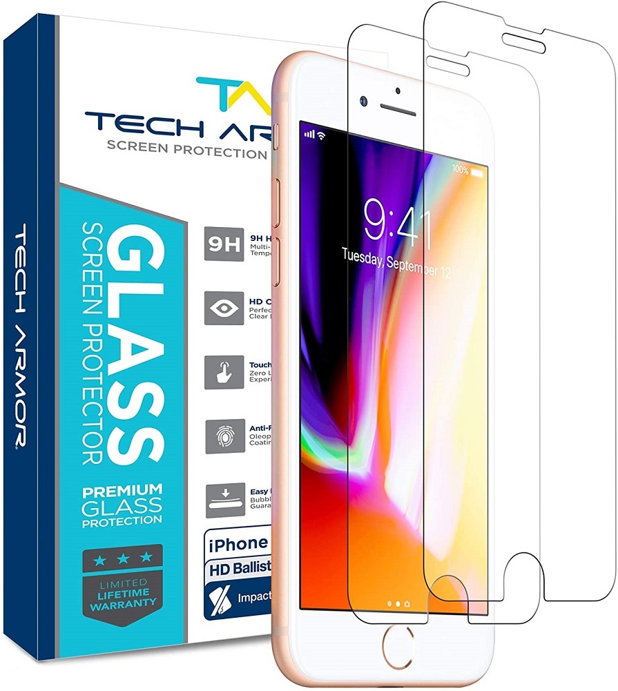 Tech Armor Ballistic Glass Screen Protector for Apple iPhone 6 Plus/6s [2-Pack]