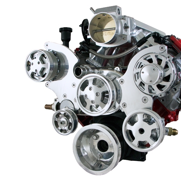 CHEVY GM LS LS1 LS2 LS6 FRONT DRIVE SERPENTINE PULLEY KIT GM CHEVROLET
