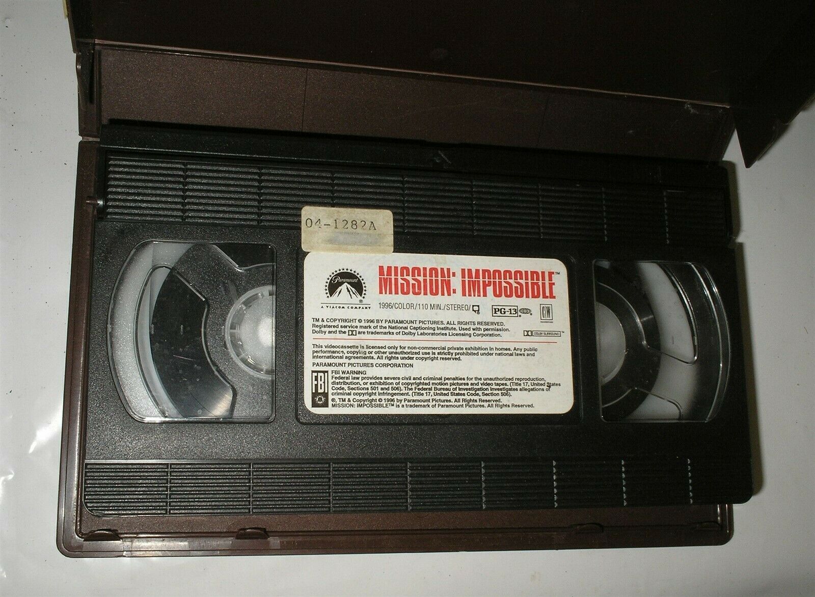 Mission: Impossible (VHS Tape, 1999) Tom Cruise, Jon Voight - VHS Tapes