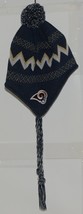NFL Team Apparel Licensed Los Angeles Rams Dark Blue Youth Knit Cap image 1