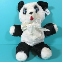Vintage Character Novelty Company Panda Teddy Bear 12&quot; Plush Stuffed Ani... - $64.95