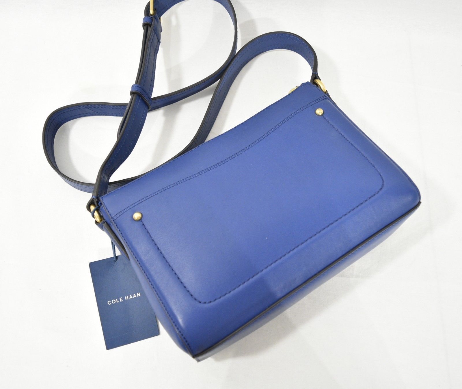 cole haan blue purse