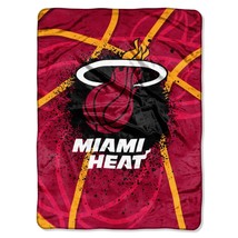 HEAT MIAMI Basketball NBA Sports Team Soft Northwest Throw Blanket 60"x80" Apx.