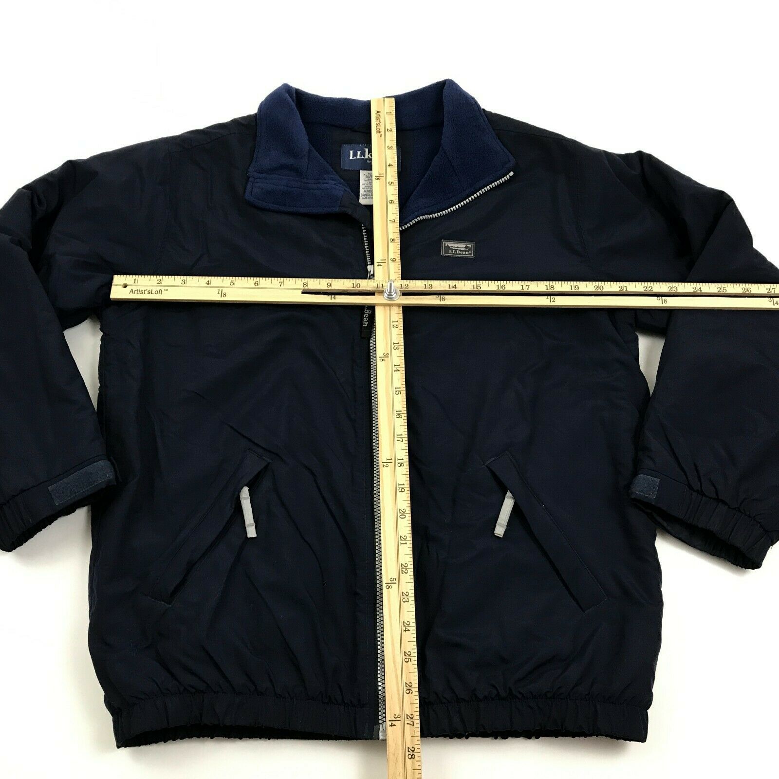 LL Bean Kids Jacket Boys Size XL 18/20 Soft Shell Fleece Lined