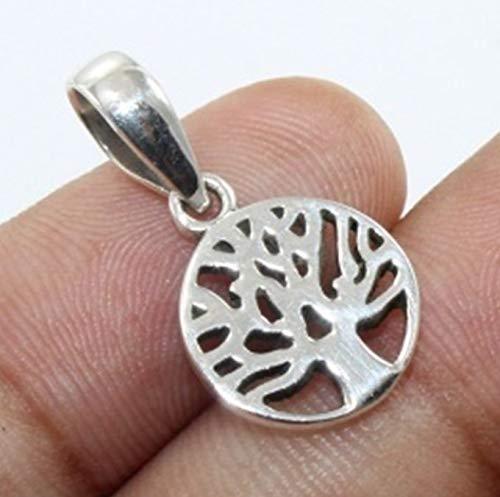 Tiny 'Tree Of Life' 925 Sterling Silver Charm Pendant Gift