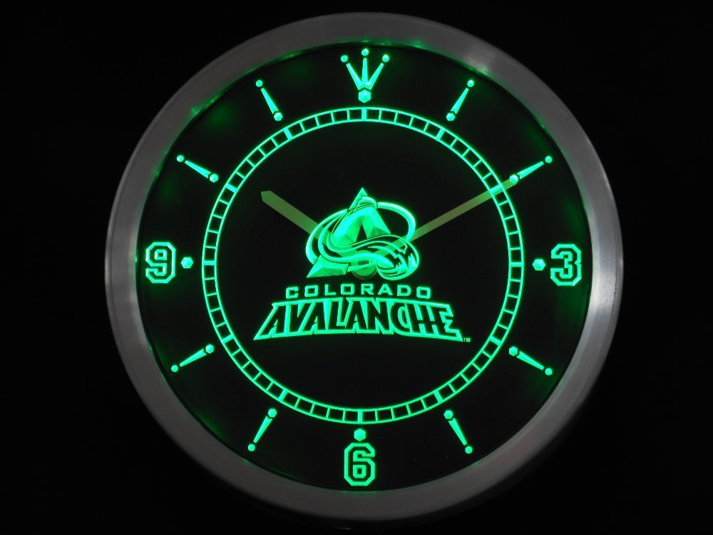 Colorado Avalanche LED Neon Sign Wall Wall Clock Vintage ...