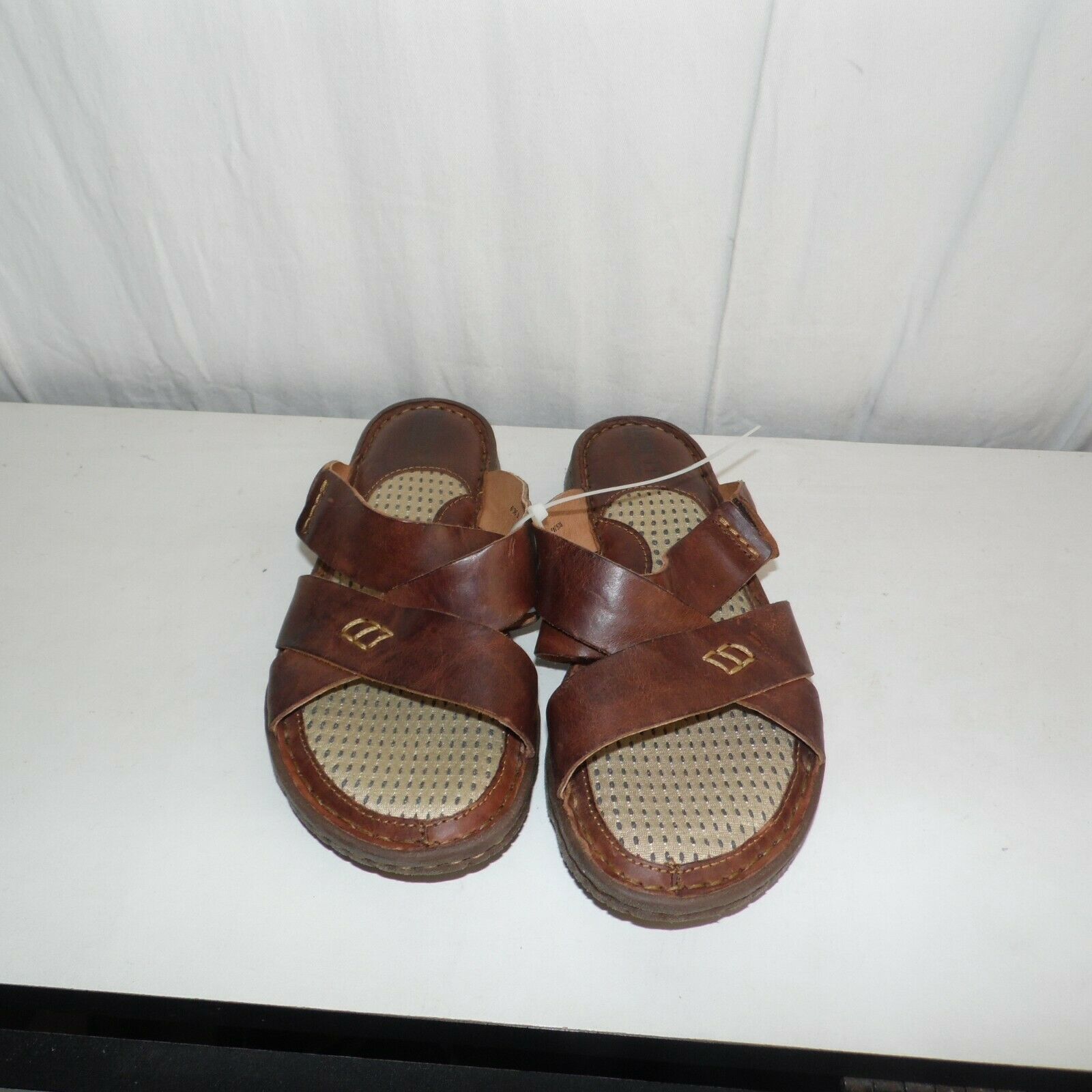 born hayka leather slides