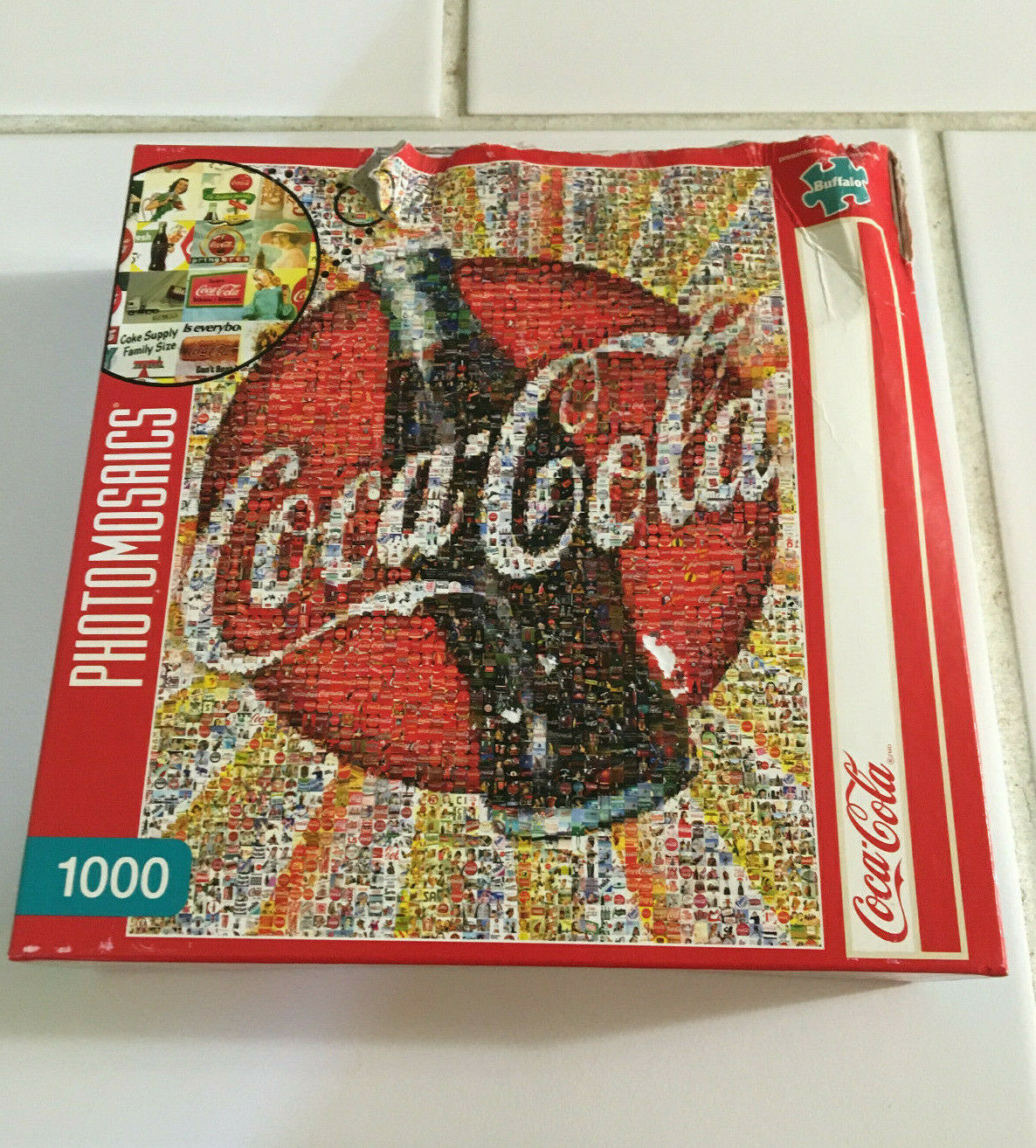 Primary image for  Photomosaics Coca Cola Coke Bottle Logo 1000 Piece Puzzle Buffalo 