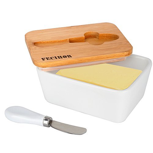 Fecihor Butter Dishes With Stainless Butter spoon ...