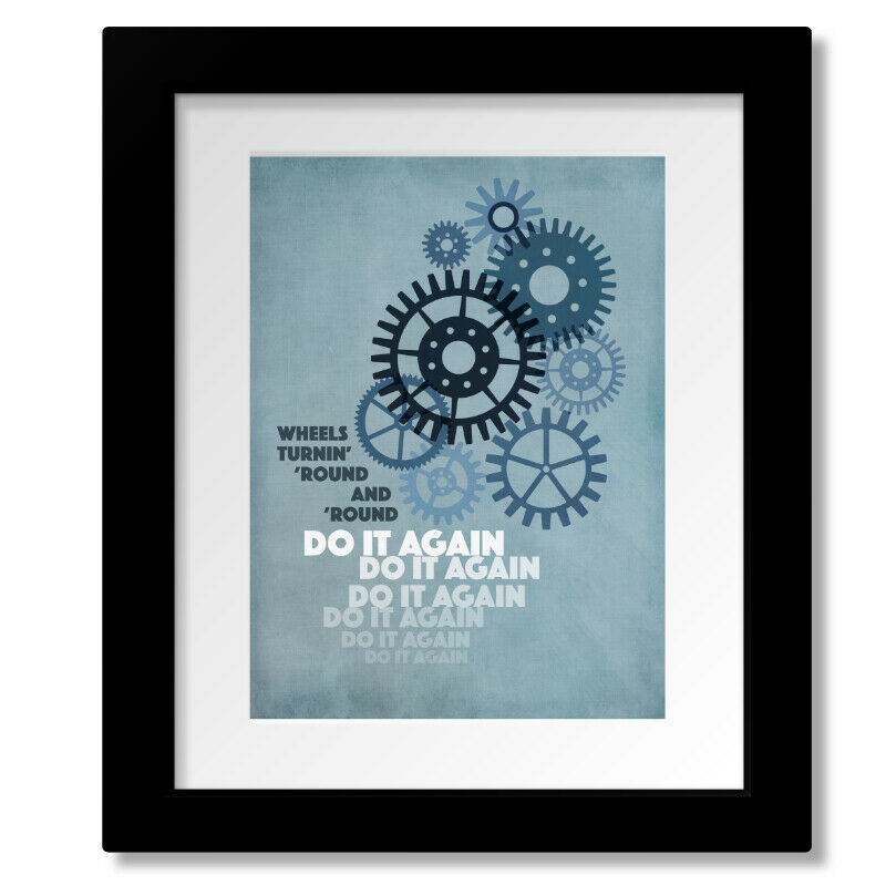 Do It Again by Steely Dan - Song Lyric Inspired Music Art Print Canvas or Plaque