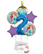 Princess Ariel (Little Mermaid) Once Upon A Time Happy Birthday Balloon Bouquet  - $15.83