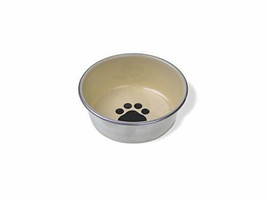 Van Ness Decorated Stainless Cat Dish, 8 oz(assorted colors) - $13.74