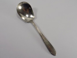 1936 NATIONAL SILVER COMPANY KING EDWARD PATTERN 5 7/8&quot; SUGAR / JELLY SPOON - $5.93
