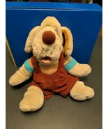 vintage Ganz Bros. 16&quot; Wrinkles dog blood hound puppet EXC. condition - $39.60