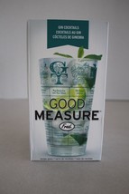 Genuine FRED It&#39;s Gin O&#39;Clock Good Measure Gin Cocktails Recipe Glass New - $14.84