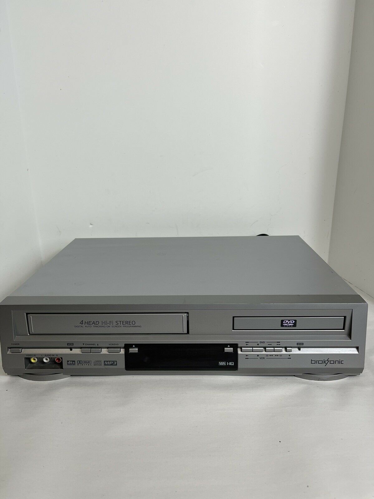 BrokSonic DVCR810 DVD / VCR Combo Player 4Head HiFi Stereo Works, No