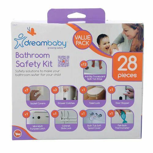 28pc Bathroom Safety Value Pack Door Stopper Thermometer Locks Catches Appliques