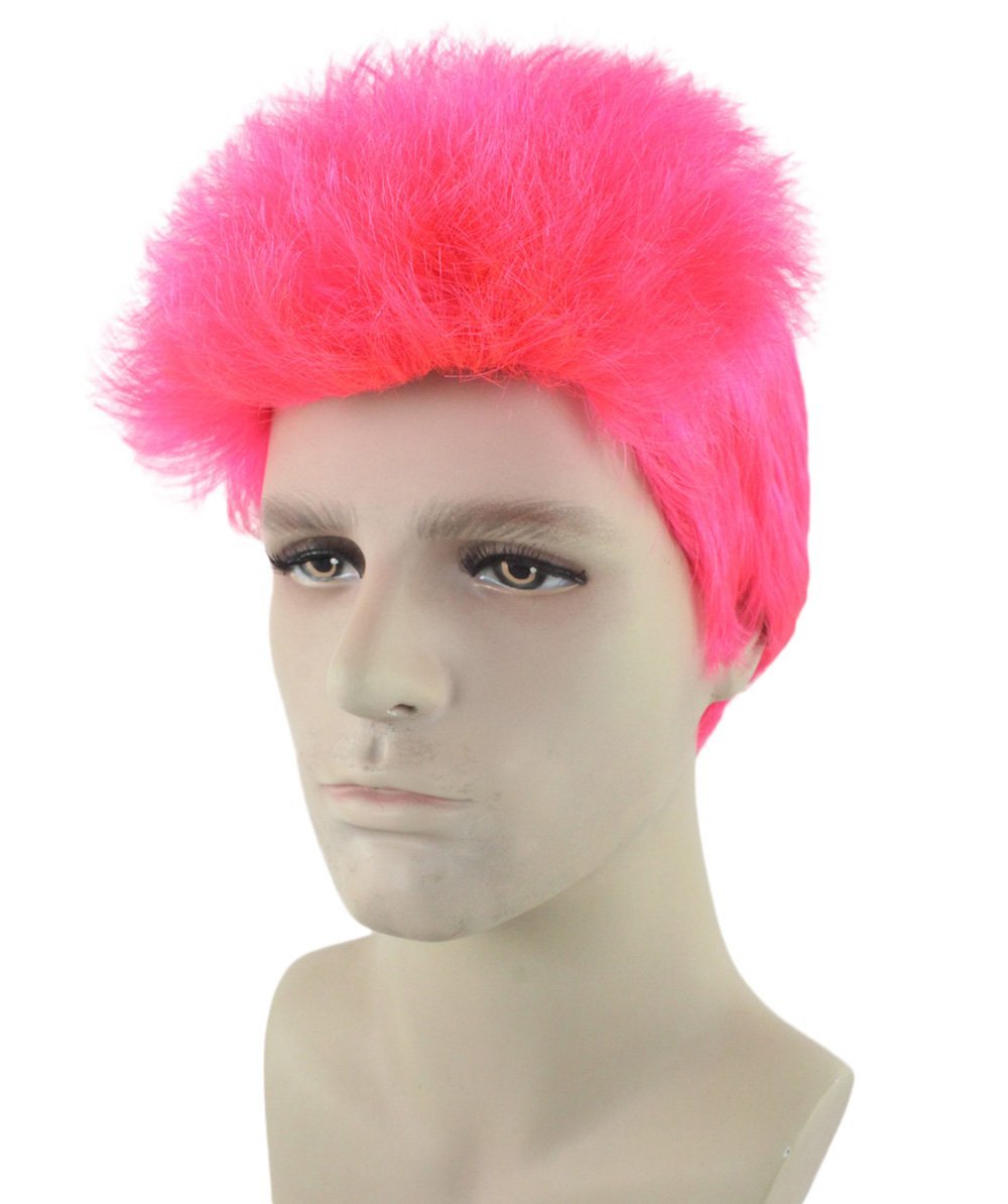 Men Fancy Neon Pink Wig HM-390 - Wigs & Facial Hair