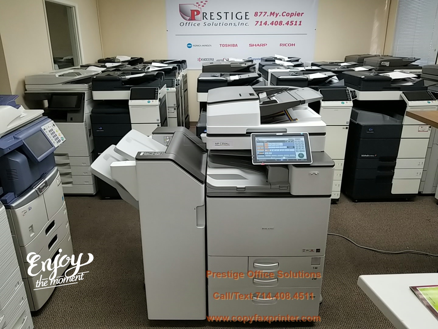 Ricoh MP C3504ex Copier Printer Scanner. Low Meter only 3k! - Copiers