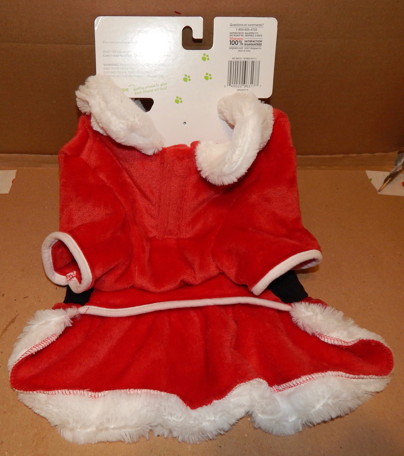 mrs claus dog outfit