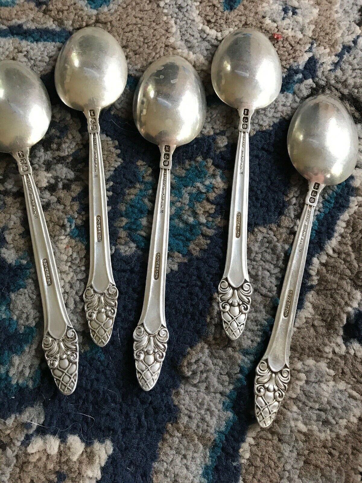 7 1//2/" No Mono Gorham Buttercup Old Mark Sterling Silver Dinner Fork