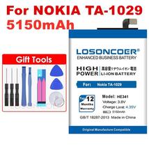 LOSONCOER 5150mAh HE341 Battery For Nokia TA-1029 Phone Battery+Tracking Number+ - $19.58