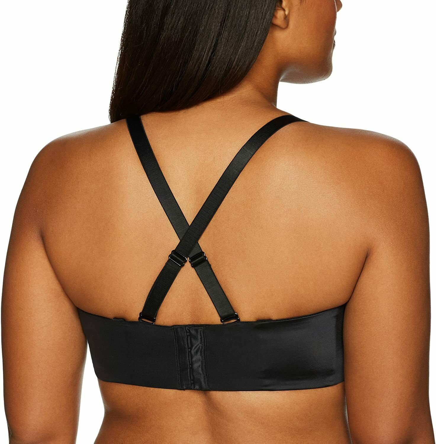 CURVY COUTURE Black Strapless Sensation 7Way Uplift Bra, US 44H, UK