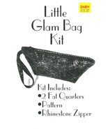 Little Glam Bag Kit - Black Zippered Cosmetic Bag Purse Pencil Pouch Kit... - $19.97