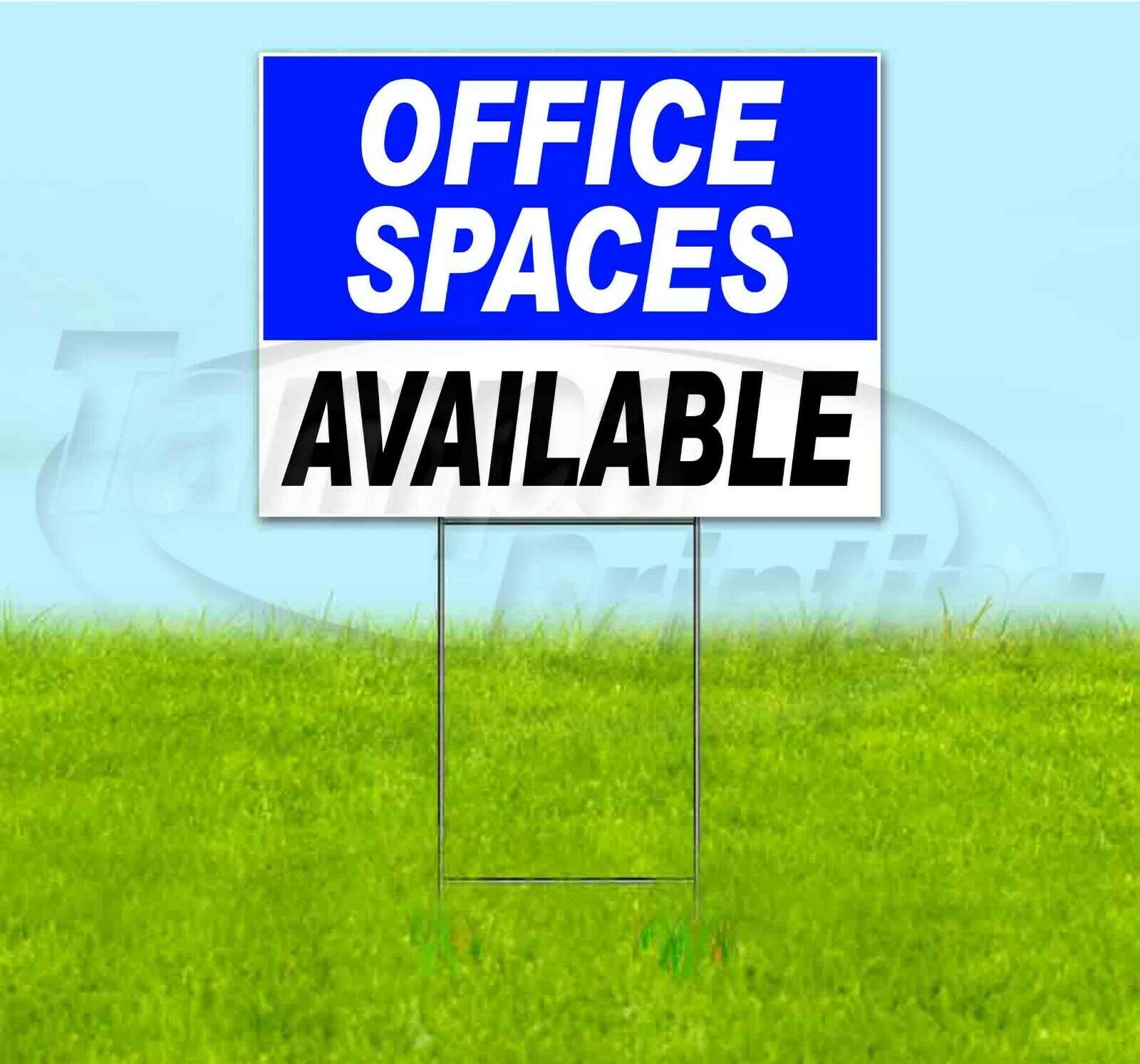 OFFICE SPACES AVAILABLE 18x24 Yard Sign WITH STAKE Corrugated Bandit ...