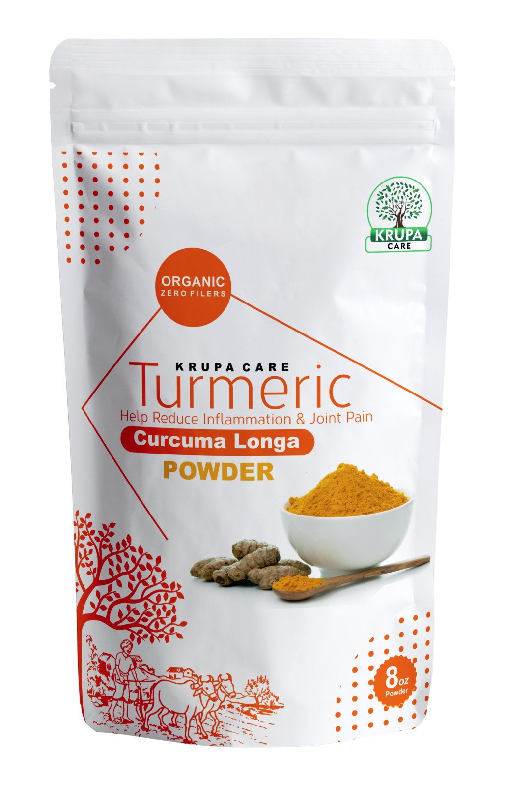 Organic Turmeric Root Powder Pure Curcuma Longa Turmeric Oz