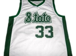 Magic Johnson #33 Michigan State Custom Basketball Jersey White Any Size- Basketball Jersey