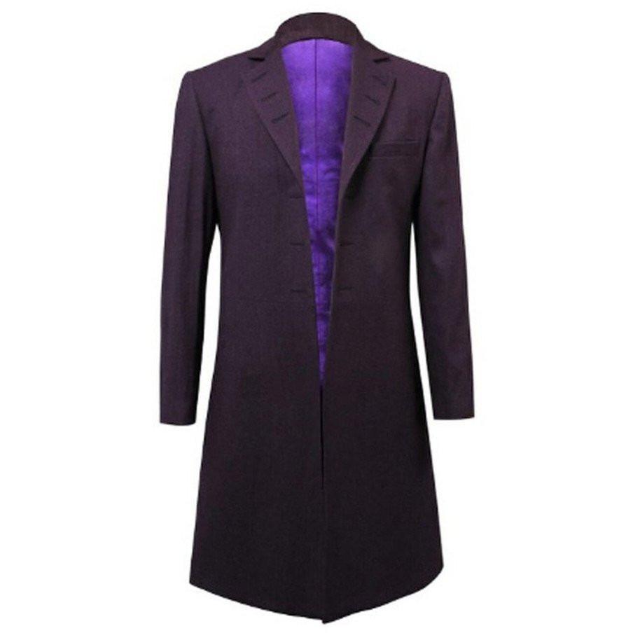 Doctor Who Eleventh Dr. 11th Purple Coat Cosplay Costume - Outerwear