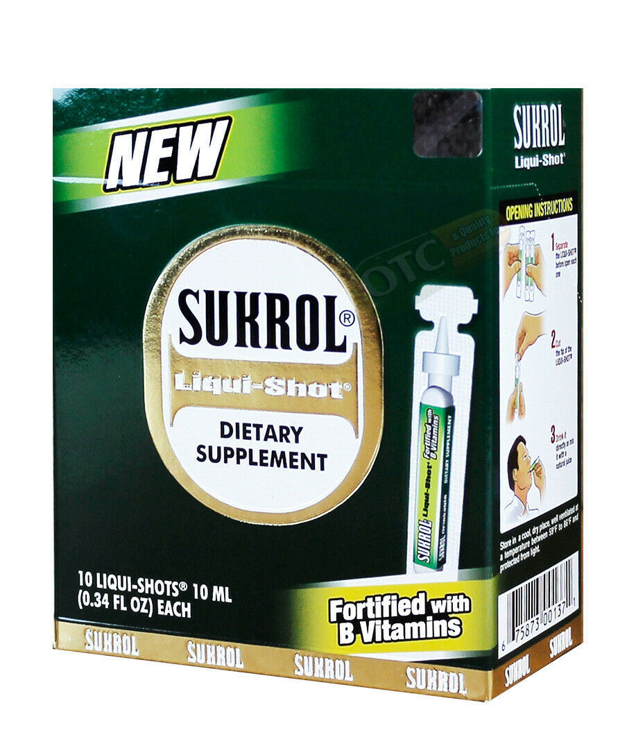 1 SUKROL LIQUISHOT DIETARY SUPPLEMENT 10 SHOTS / SUPLEMENTO