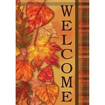 Cascading Leaves Fall Garden Flag-2 Sided Message,12&quot; x 18&quot; - $21.99