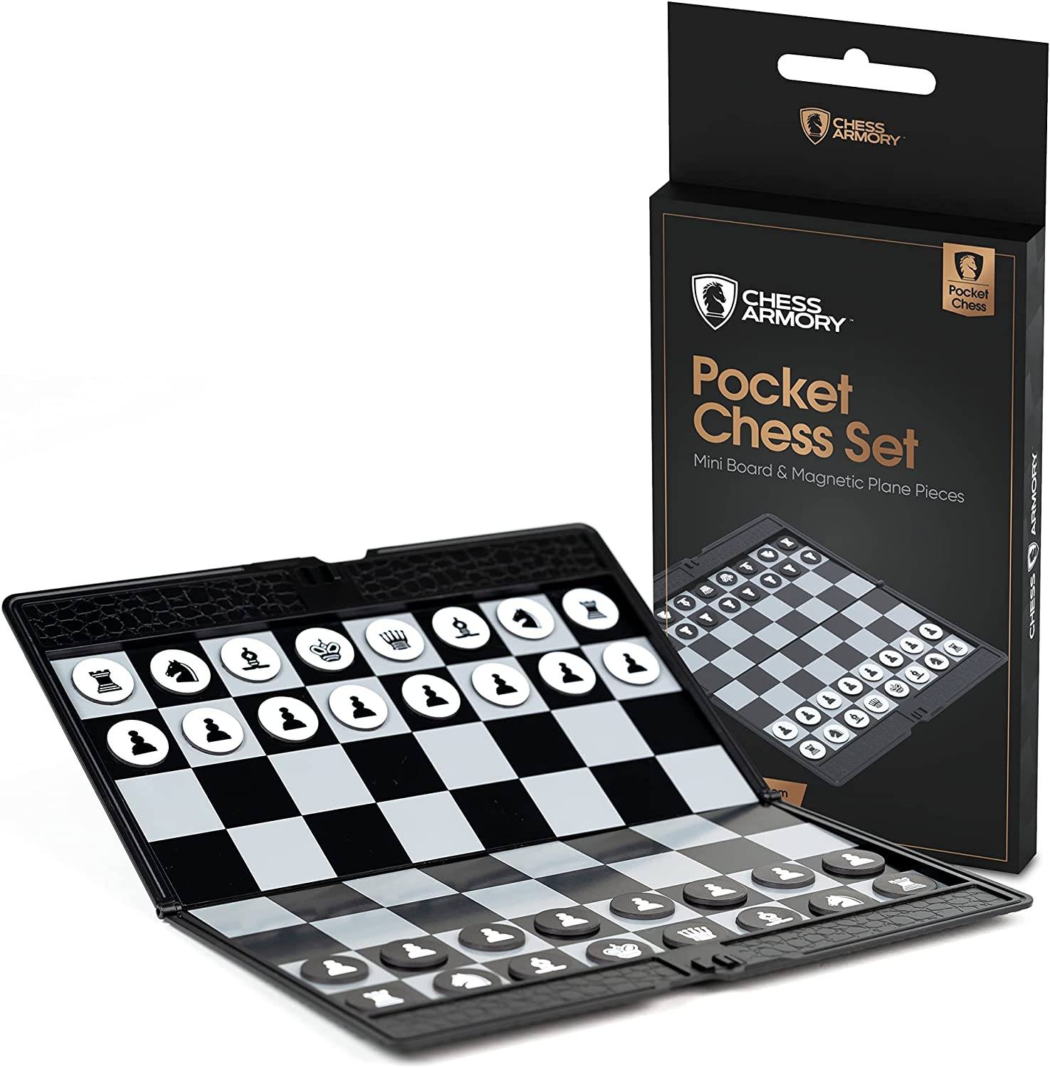 Mini Chess Board Pocket Chess Set Portable Mini Chess Set for Adults
