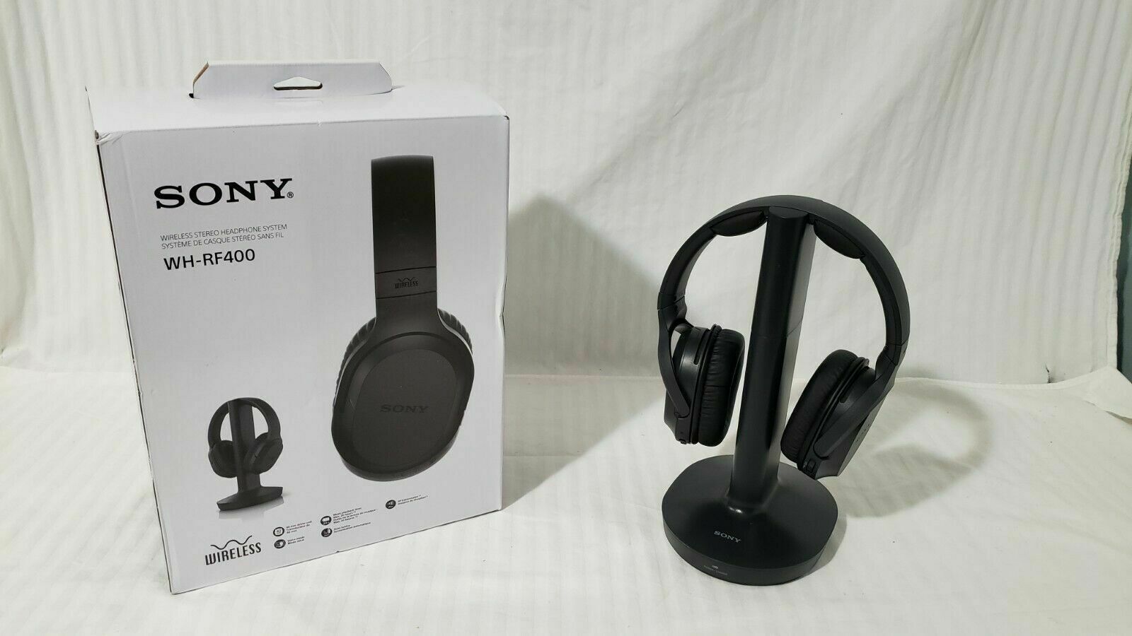 SONY WH-RF400 RF Wireless Home Theater Headphones, Black - Headphones