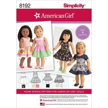 Simplicity 8192 American Girl 18&#39;&#39; Doll Sundress Clothing Sewing Patterns - $54.98