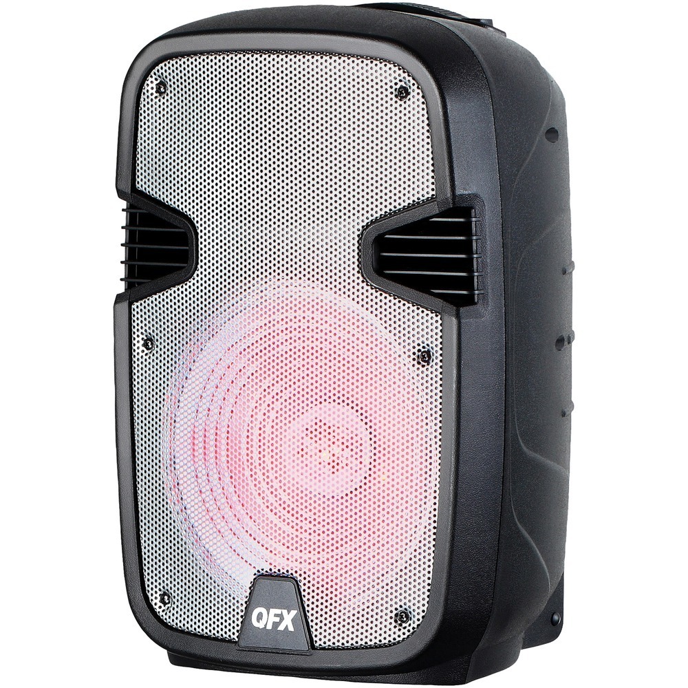 Qfx 12" Rechargeable Bluetooth Party Speaker QFXPBX1205SLV Speakers & Monitors