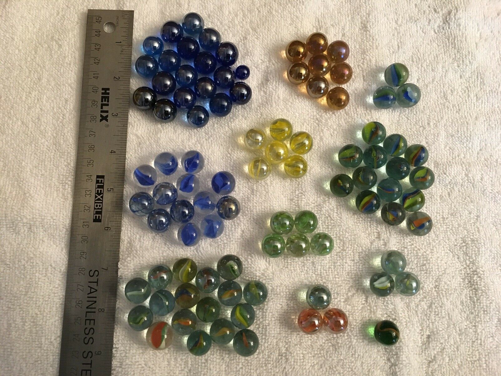Squid Game Random 2 And 3 Vein Variety Lot Of 10 Vintage Cats Eye Marbles 1 