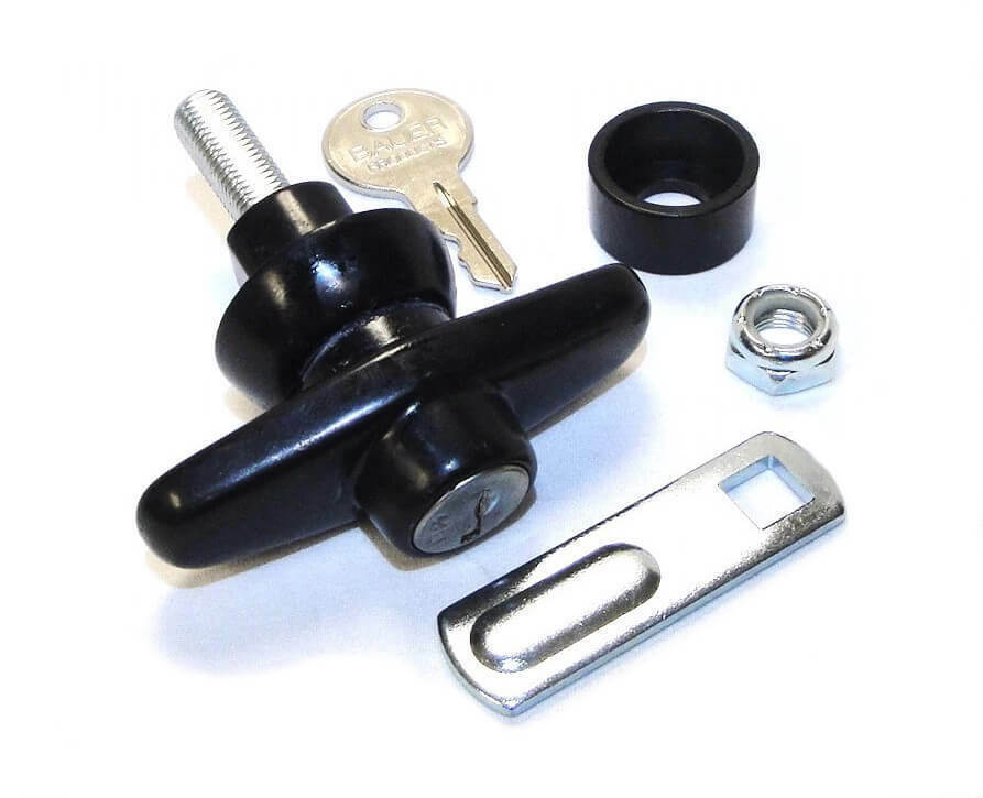 Side Access Window THandle Lock Kit for Truck Cap keyd J327 T500J