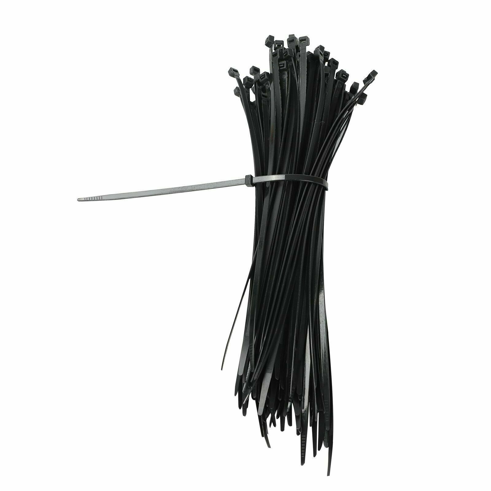 100 Heavy Duty 14 350mm 120 LB Cable Zip Tie Down Strap Wire Nylon Wrap Black