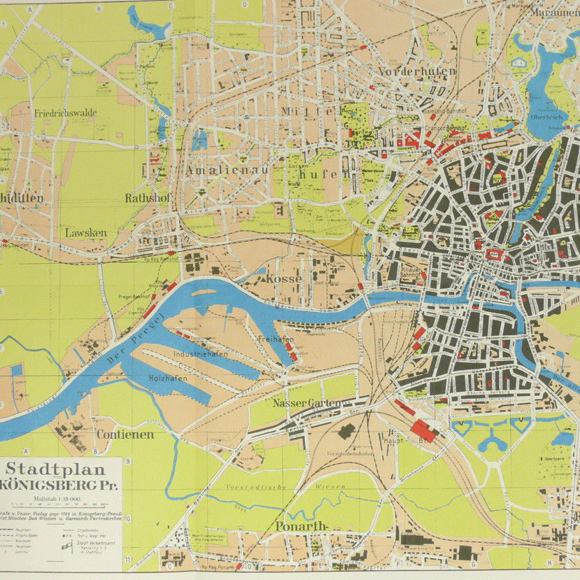 Подпишите на карте город кенигсберг. Кенигсберг на карте. Кенигсберг город на карте. Карта Кёнигсберга 1940. Кёнигсберг Калининград на карте.