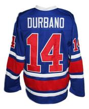 Any Name Number Birmingham Bulls Retro Hockey Jersey New Blue Durbano Any Size image 2