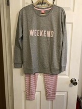 Jenni By Jennifer Moore Women&#39;s 2 Piece Pajama Set pants &amp; top long slee... - $24.74