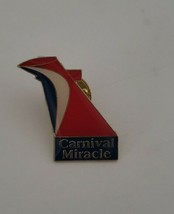 CARNIVAL CRUISE LINES  MIRACLE SHIP LAPEL/HAT TRAVEL PIN - $6.99