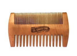 Wood Beard &amp; Mustache Comb With Fine &amp; Coarse Teeth - $10.00