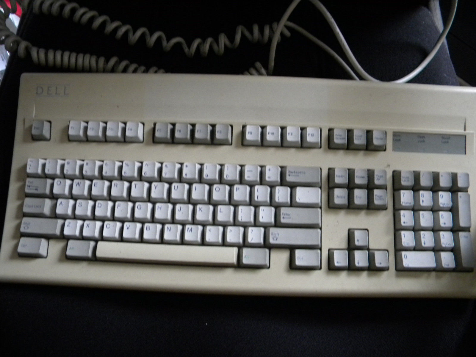 Vintage Dell AT101 keyboard original logo mechanical clicky FCC ID ...