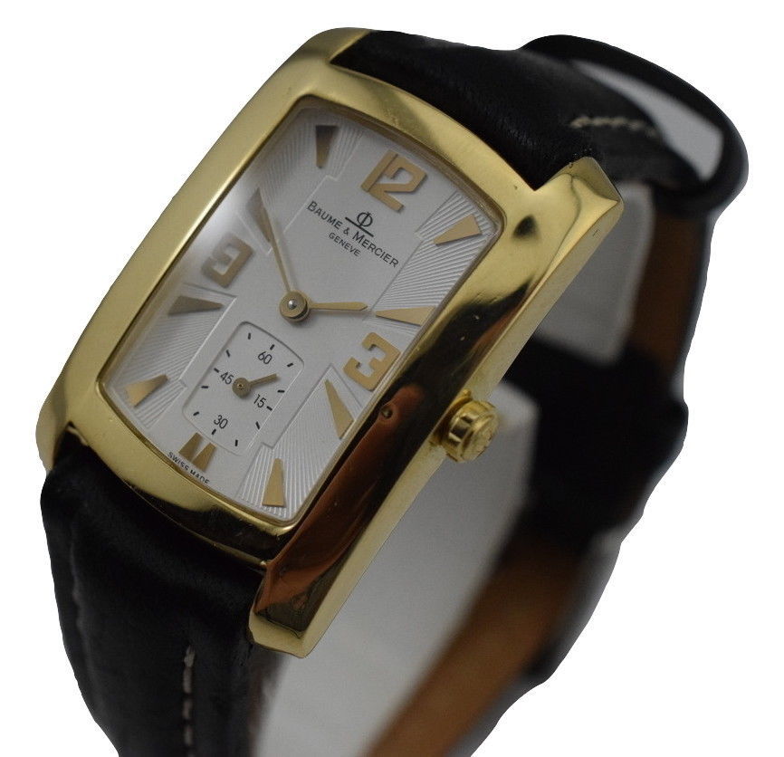baume mercier gold watch ladies