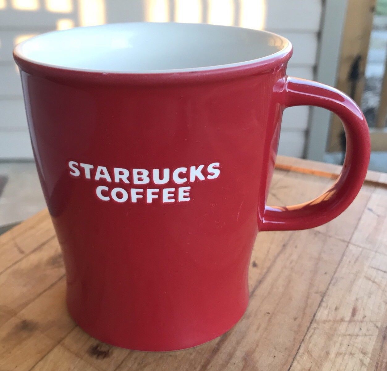 Starbucks Mug Red Stoneware Coffee Mug Large Size 2008 Free Shipping T Idea Starbucks 4576